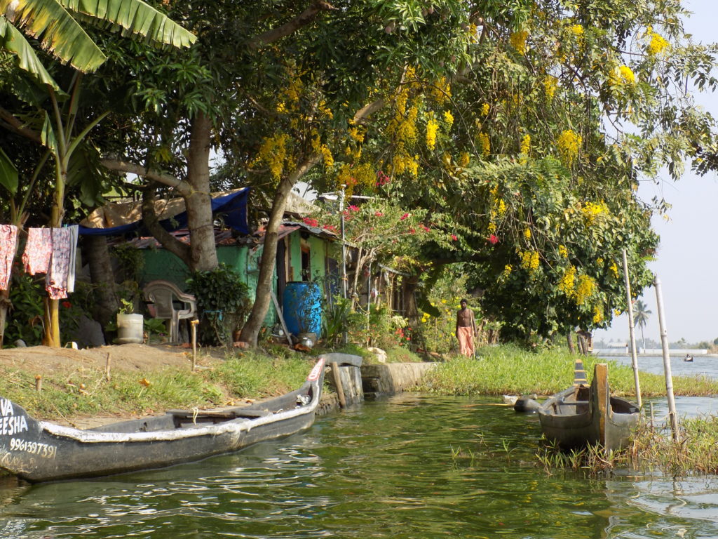 This photo shows the island home of our captain