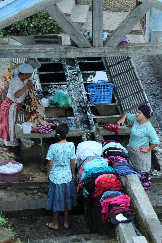 This photo shows local ladies doing their laundry