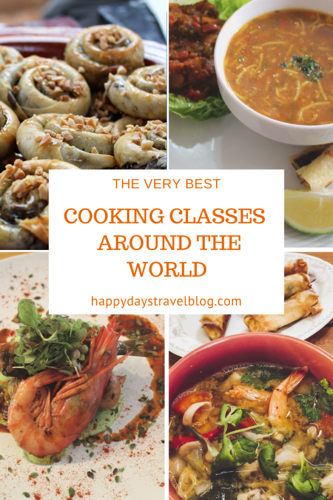 Read my round-up of the best cooking classes from around the world. Make pizza in Italy, tagine in Morocco, ramen in Japan, and so much more. One of the best things to do when you travel is to take a cooking class. You learn about the culture of a country as well as its cuisine. #cooking #cookingclasses #learntocook #travelandcook